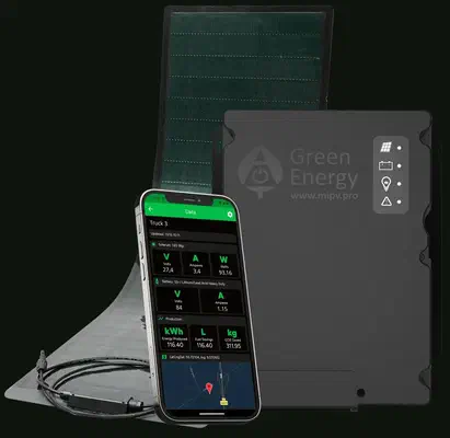 new solar panel and mockup